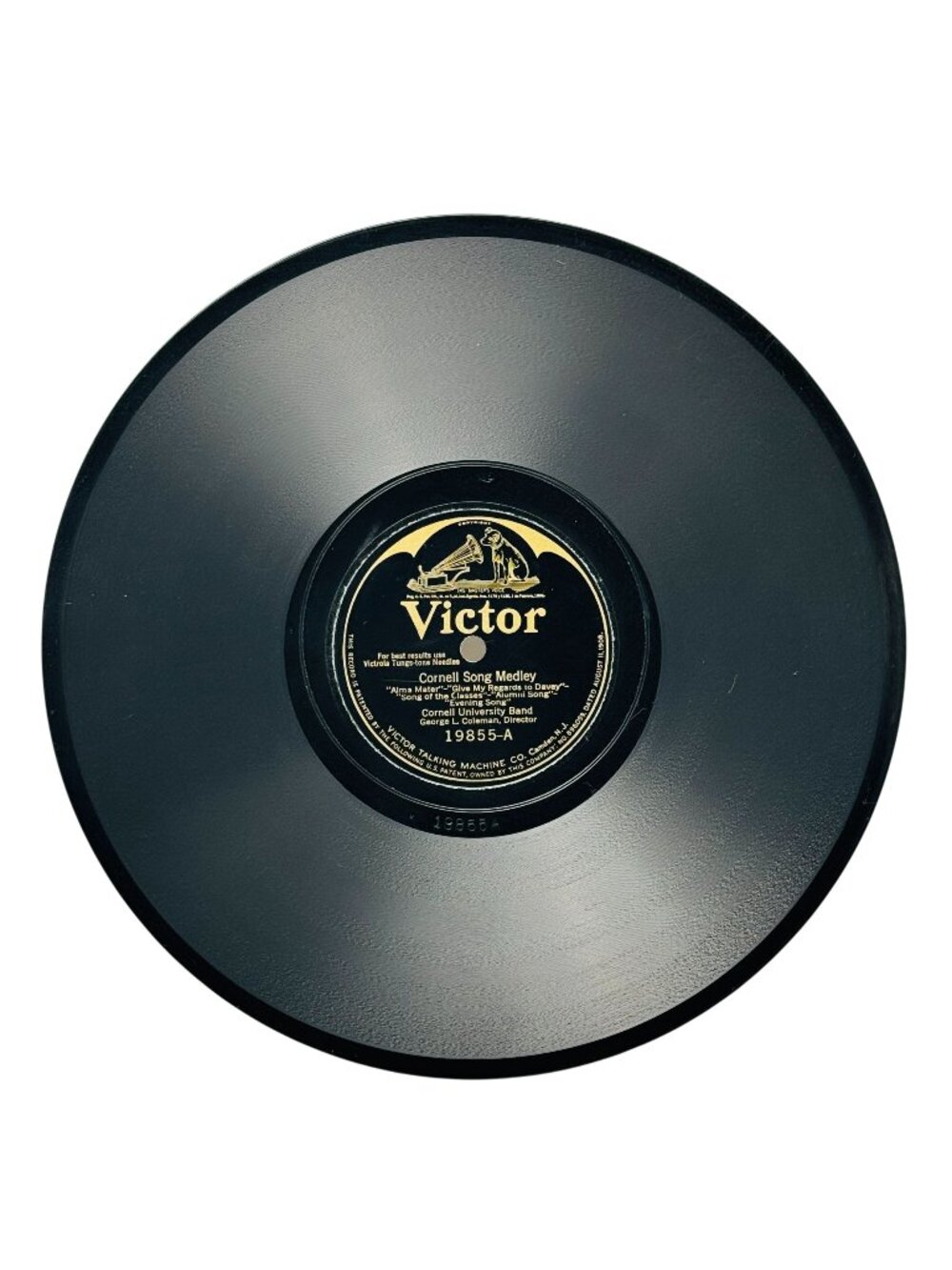 Cornell University Band Cornell Song Medley 10in Shellac 78 RPM Victor 19855 VG+